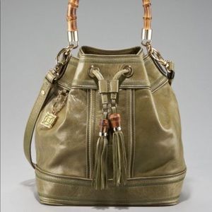 Milly gold bucket bag